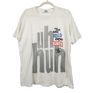 Vintage Diet Pepsi Uh Huh Right One 90s Sun Sportswear Large White Distressed